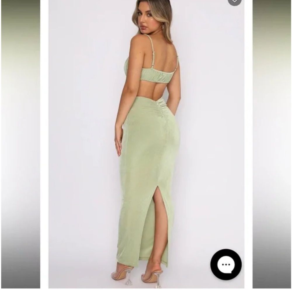 White Fox Boutique Sage Green two piece set